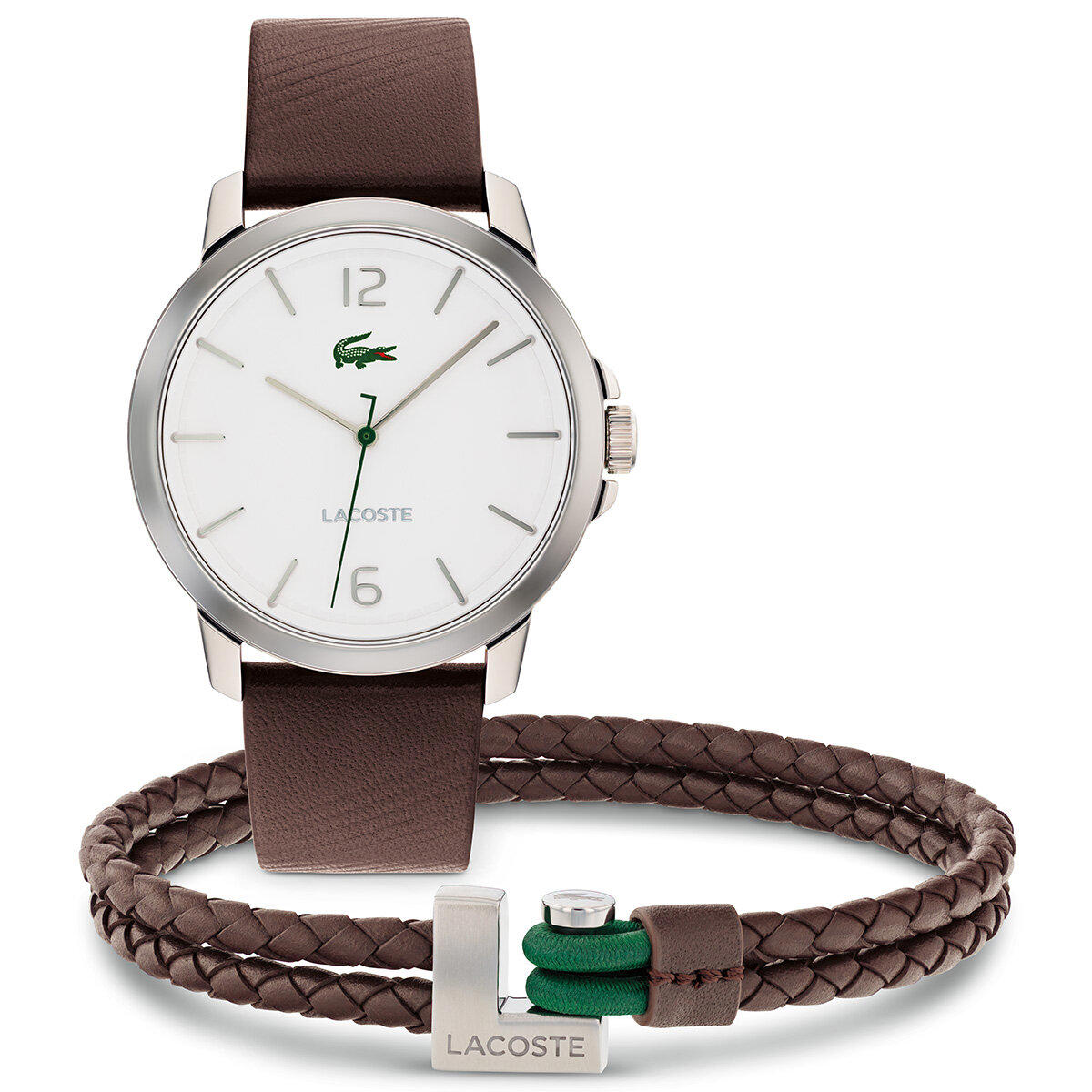 Lacoste LAC2070027 41 mm Kahverengi Deri Kordon Analog Erkek Kol Saati