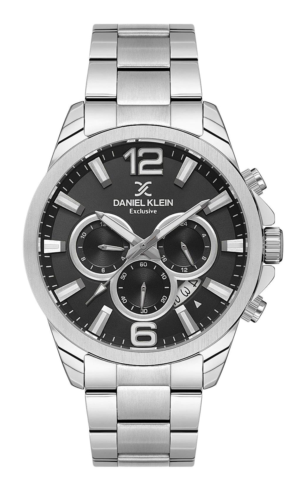 Daniel Klein DKE.1.10592.1 Takvimli 44 mm Çelik Kordon Analog Erkek Kol Saati