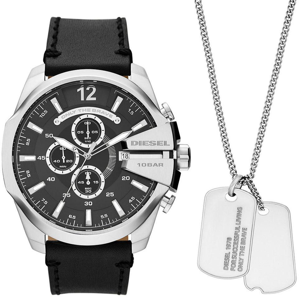 Diesel DZ4559 Takvimli 42 mm Siyah Deri Kordon Analog Erkek Kol Saati