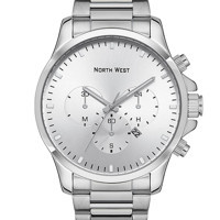 Northwest NW-2105-A Takvimli 45 mm Çelik Kordon Analog Erkek Kol Saati