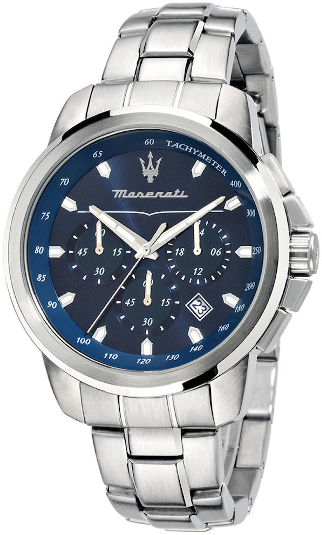 Maserati R8873621002 Takvimli 43 mm Çelik Kordon Analog Kol Saati