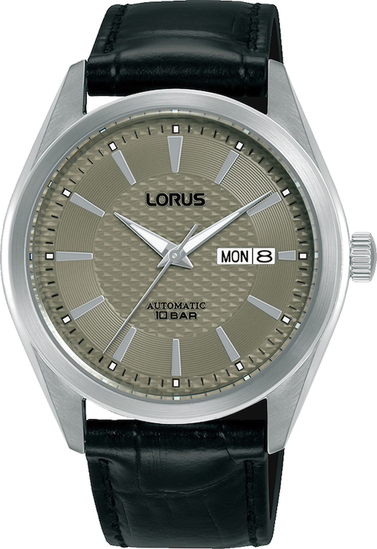 Lorus RL489BX9 Takvimli 41 mm Gri Deri Kordon Analog Erkek Kol Saati