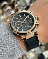 Jg. Polo Club JPC.0622.1306.01 Takvimli 43 mm Siyah Çelik Kordon Analog Erkek Kol Saati