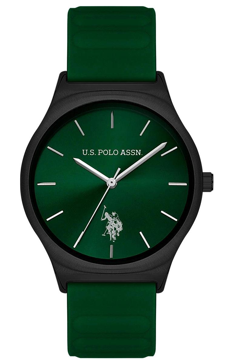 U.S. Polo Assn USPA1078-01 41 mm Yeşil Silikon Kordon Analog Kol Saati