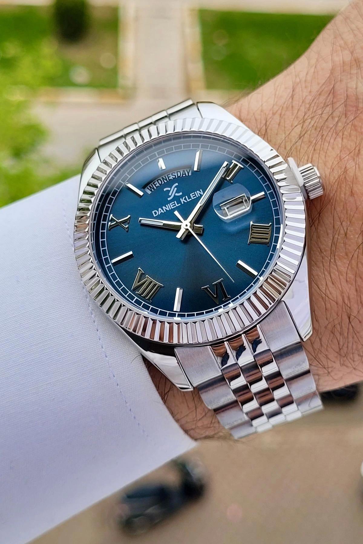 Daniel Klein DKISTE1126 Takvimli 42 mm Çelik Kordon Analog Erkek Kol Saati
