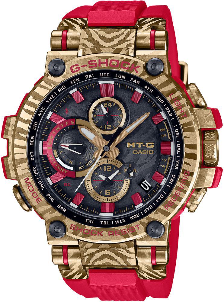Casio MTG-B1000CX-4ADR Takvimli 51 mm Kırmızı Plastik Kordon Analog Erkek Kol Saati