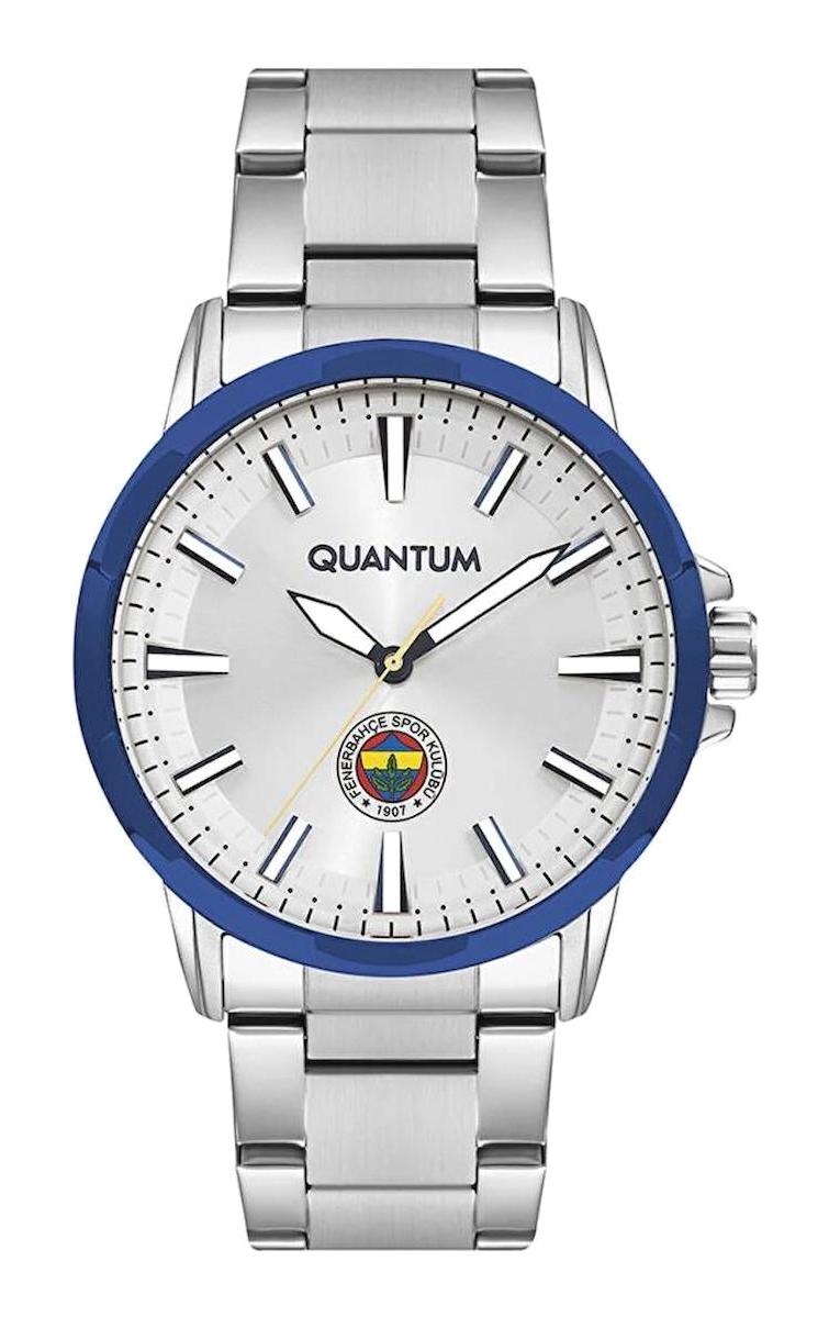 Quantum F1069.330 44 mm Gri Silikon Kordon Fenerbahçeli Analog Kol Saati