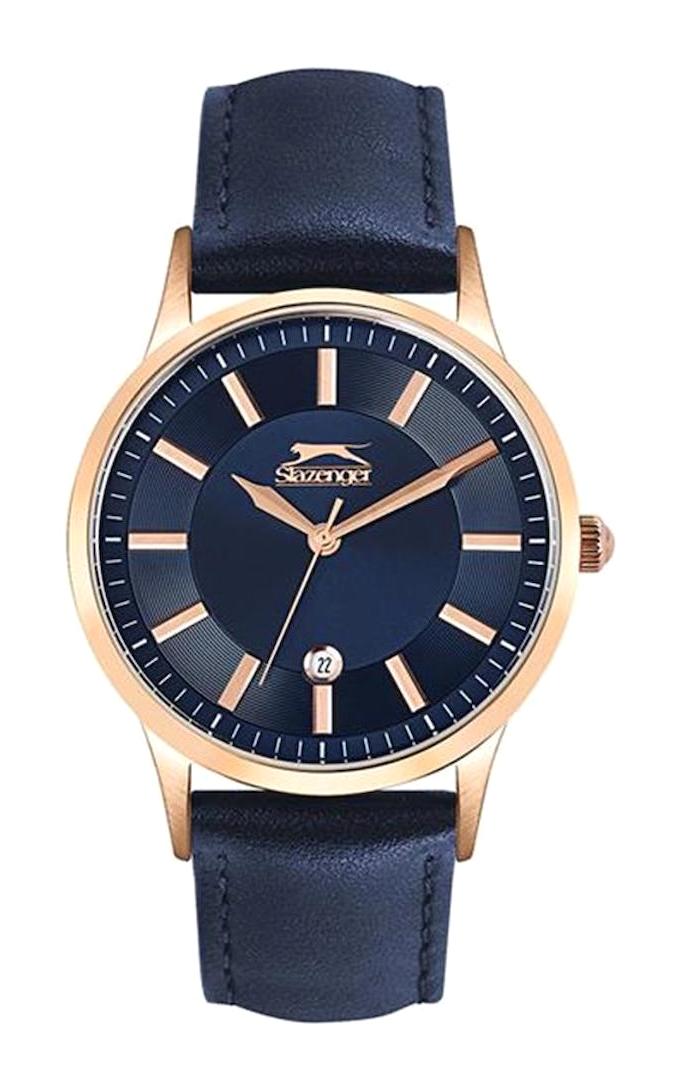 Slazenger SL.09.1807.2.01 Takvimli 43 mm Lacivert Çelik Kordon Analog Kol Saati