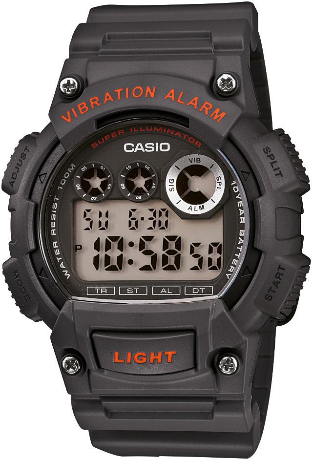 Casio W-735H-8AVDF Takvimli 40 mm Siyah Plastik Kordon Dijital Erkek Kol Saati