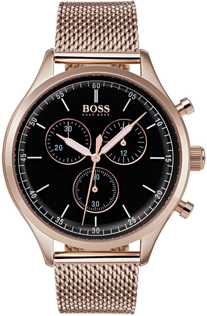 Hugo Boss HB1513548 Rose Gold Metal Kordon Analog Erkek Kol Saati