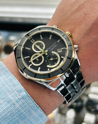 Ferrucci FC.13674FM.02 Takvimli 43 mm Çelik Kordon Analog Erkek Kol Saati
