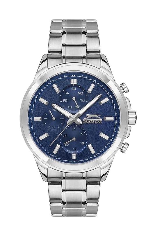 Slazenger SL.09.2024.2.02 Takvimli 45 mm Çelik Kordon Analog Erkek Kol Saati