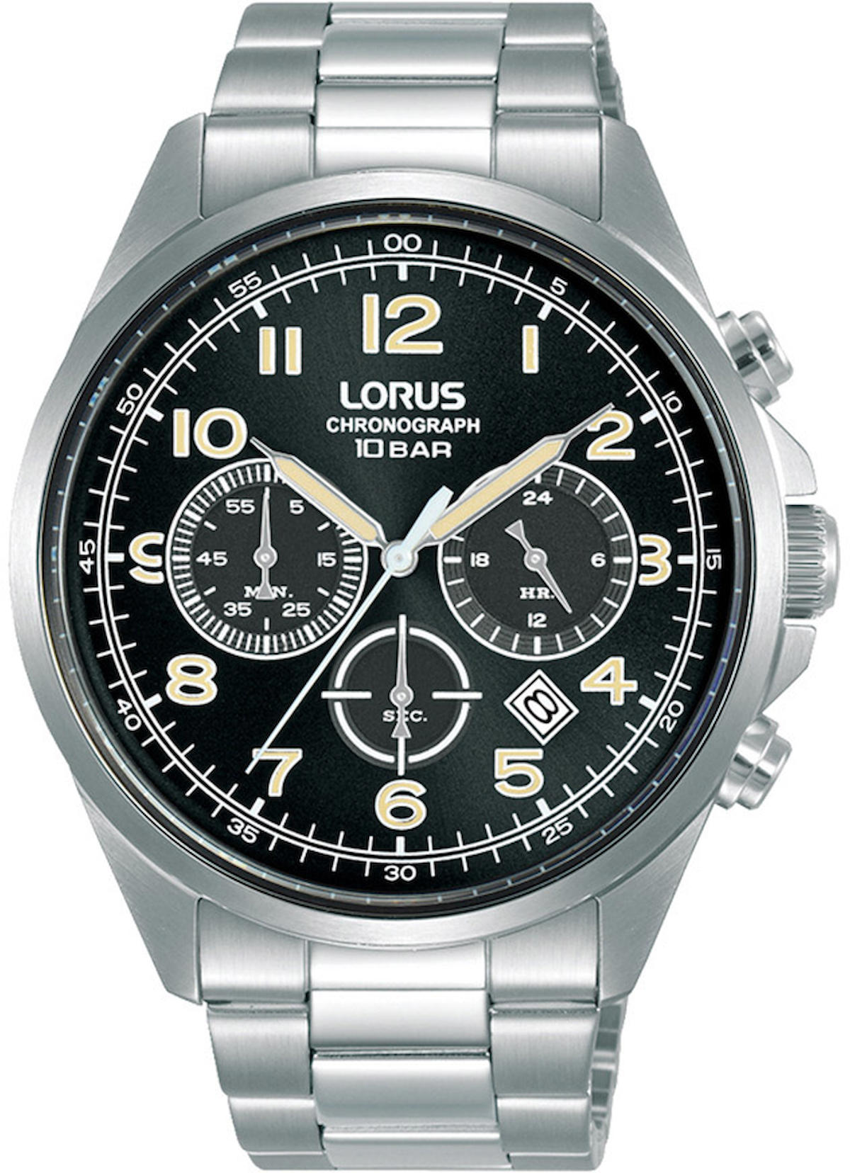 Lorus RT303KX9 Takvimli 43 mm Çelik Kordon Analog Erkek Kol Saati