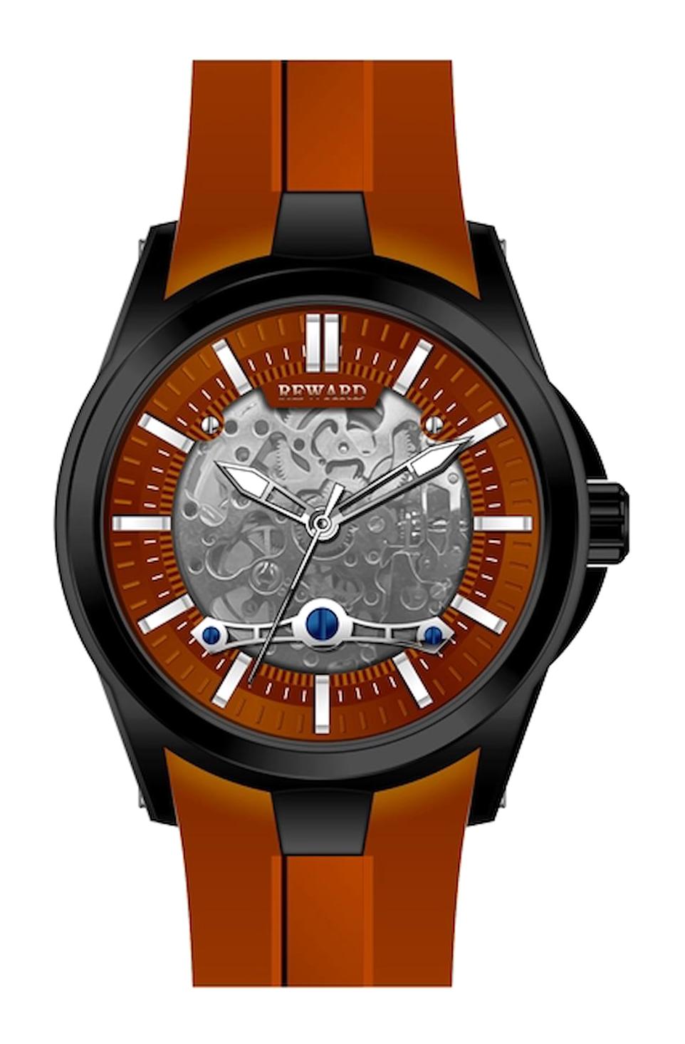 Reward A144620 44 mm Turuncu Silikon Kordon Analog Erkek Kol Saati