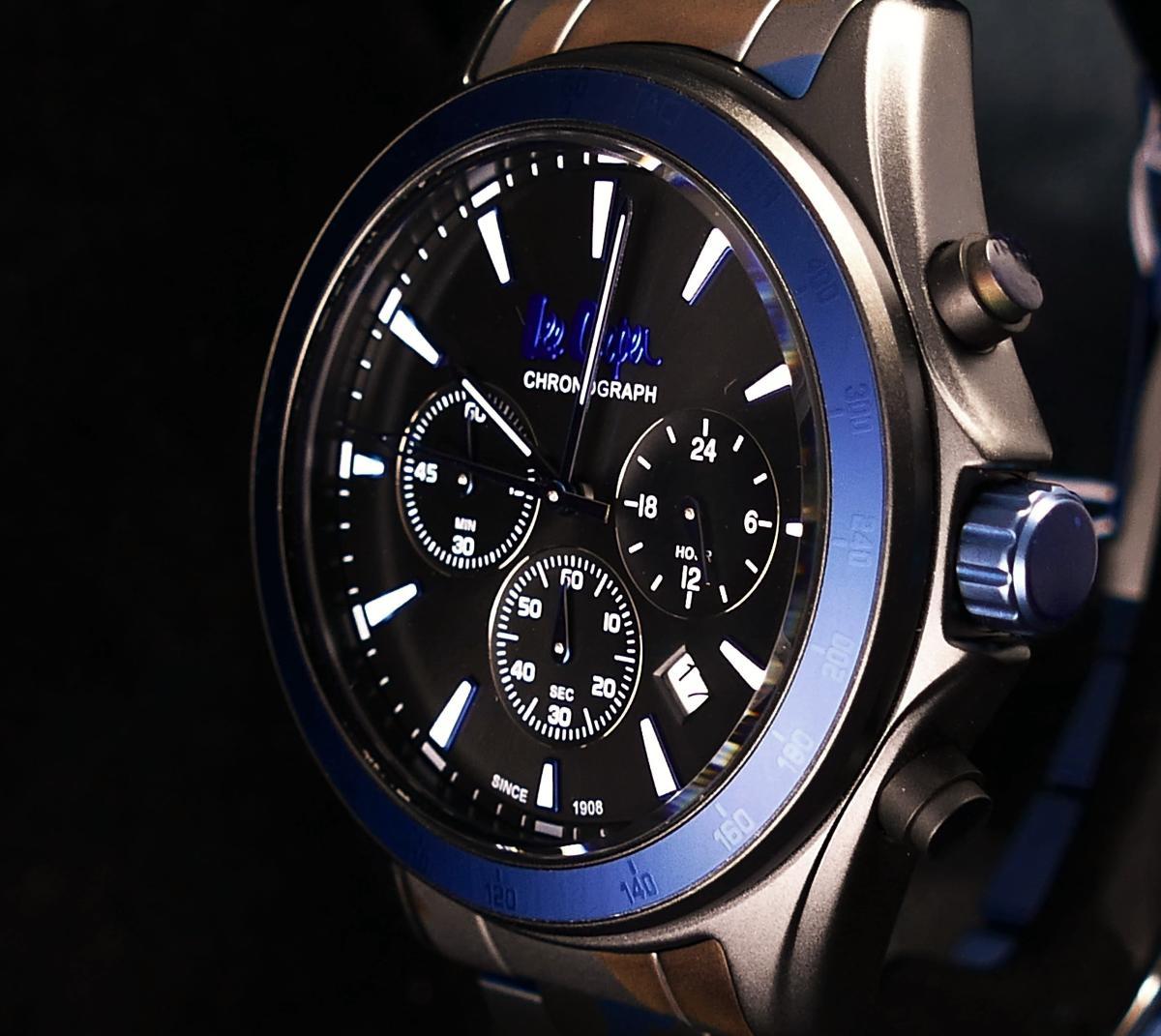 Lee Cooper LC06973.950 Takvimli 45 mm Çelik Kordon Analog Kol Saati
