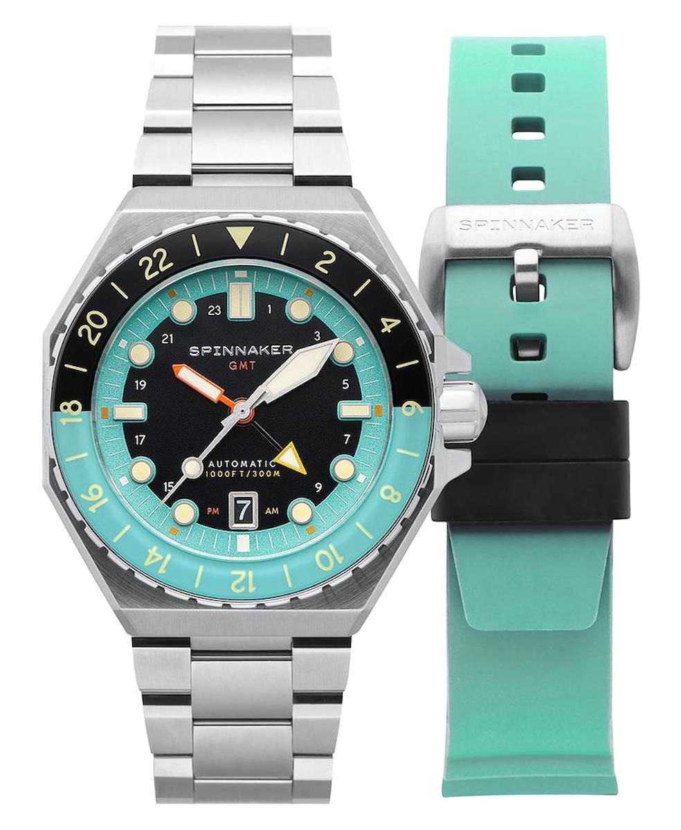 Spinnaker SP-5119-33 Takvimli 44 mm Çelik - Silikon Kordon Analog Erkek Kol Saati