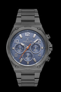 Daniel Klein DK.1.13656-7 Takvimli Siyah Metal Kordon Analog Erkek Kol Saati
