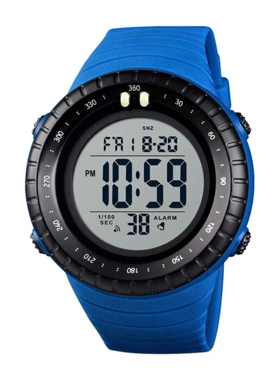 Cockpit CK-4420BE Takvimli Mavi Plastik Kordon Analog Erkek Kol Saati