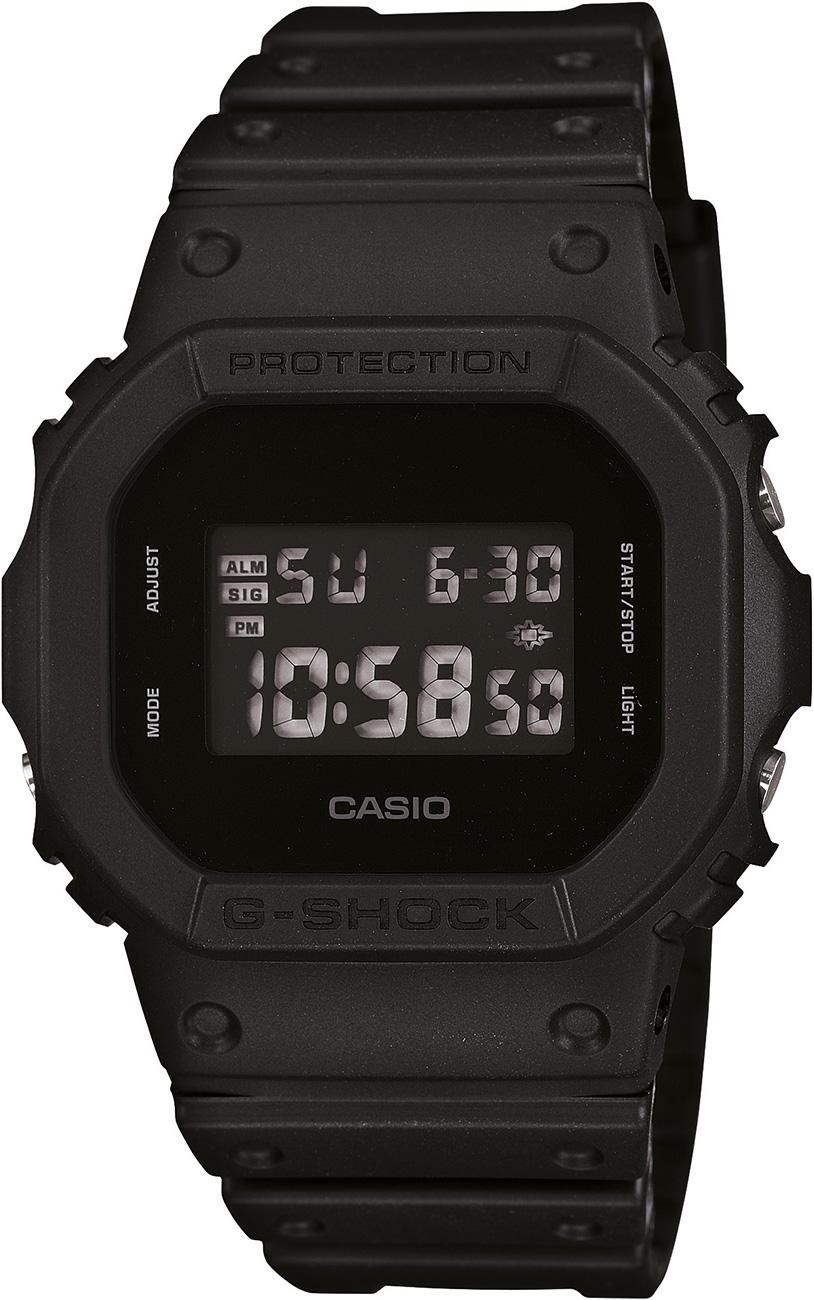 Casio DW-5600BB-1DR Takvimli 43.80 mm Siyah Silikon Kordon Dijital Kol Saati
