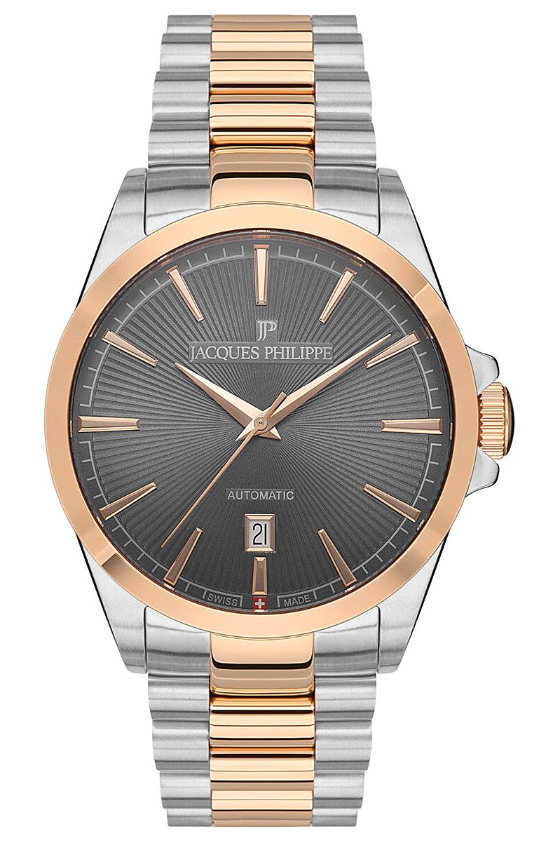 Jacques Philippe JPAGS557348 Takvimli 41 mm Çelik Kordon Analog Erkek Kol Saati