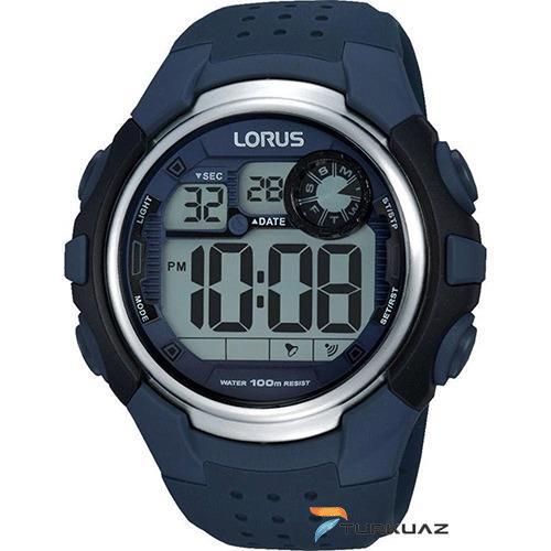 Lorus R2387KX9 Takvimli Lacivert Silikon Kordon Dijital Erkek Kol Saati