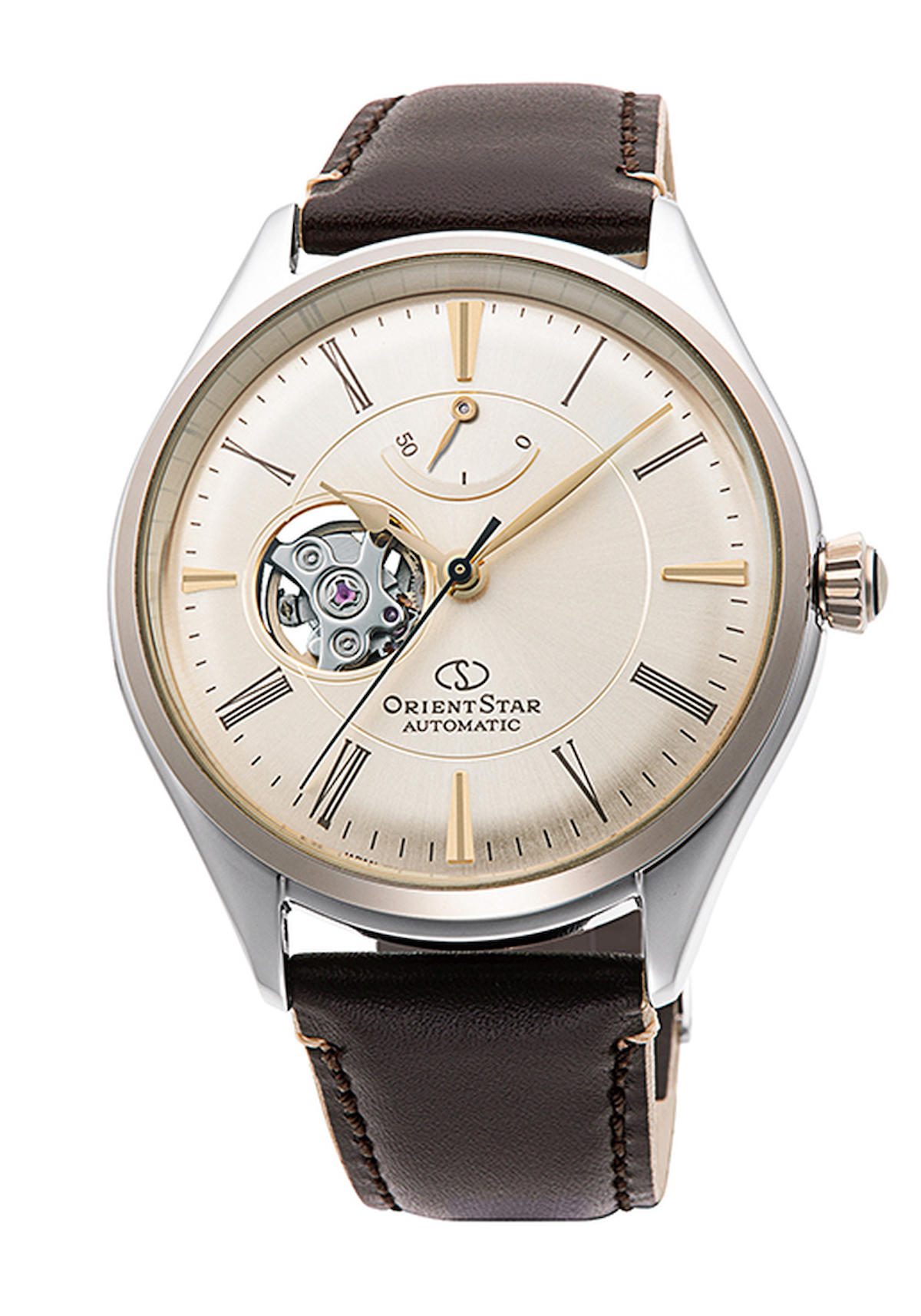 Orient RE-AT0201G00B 40.5 mm Kahverengi Deri Kordon Analog Erkek Kol Saati