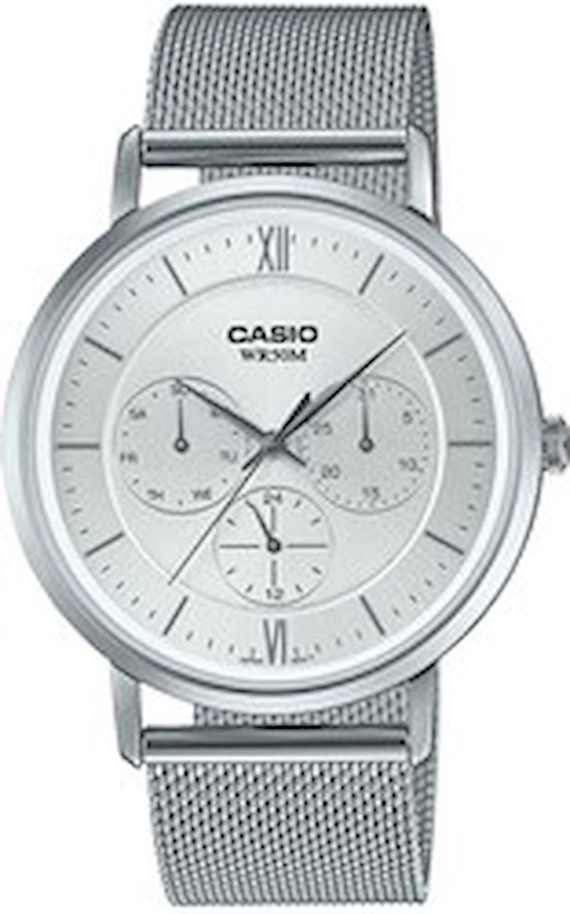 Casio MTP-B300M-7AVDF Takvimli Çelik Kordon Analog Erkek Kol Saati