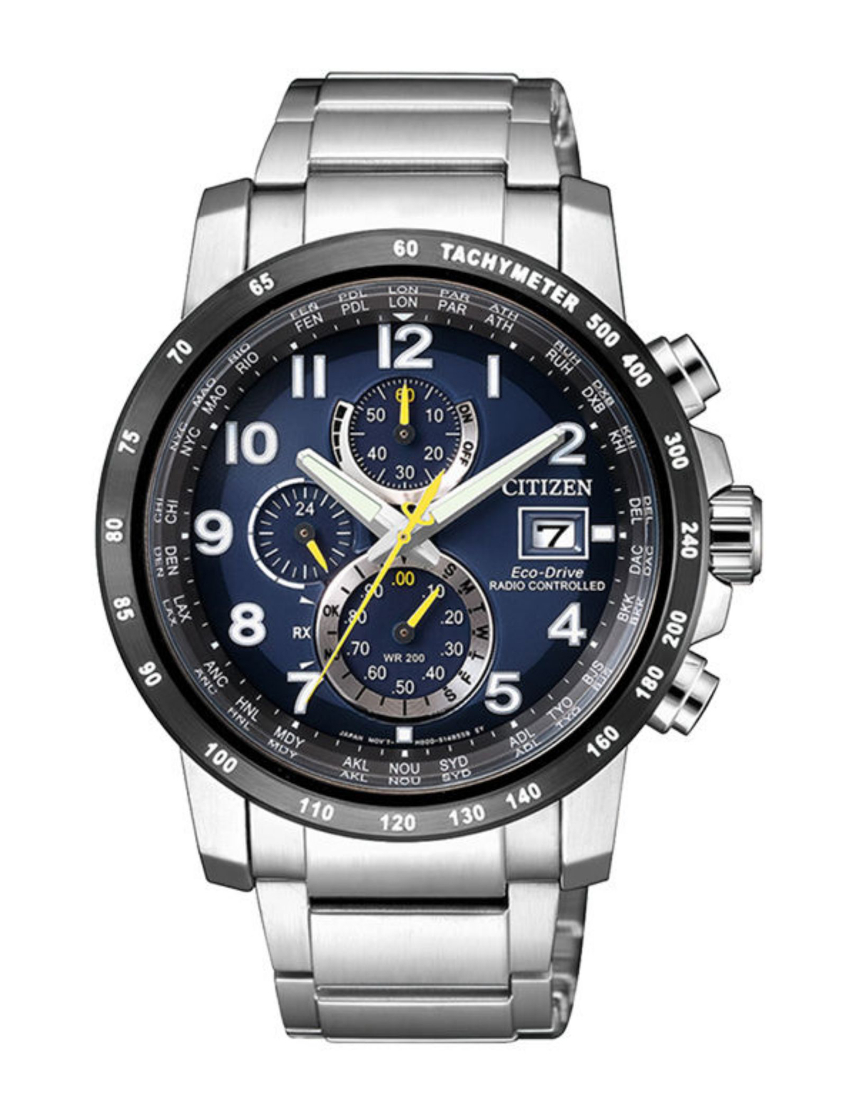 Citizen AT8124-91L Takvimli Çelik Kordon Analog Kol Saati