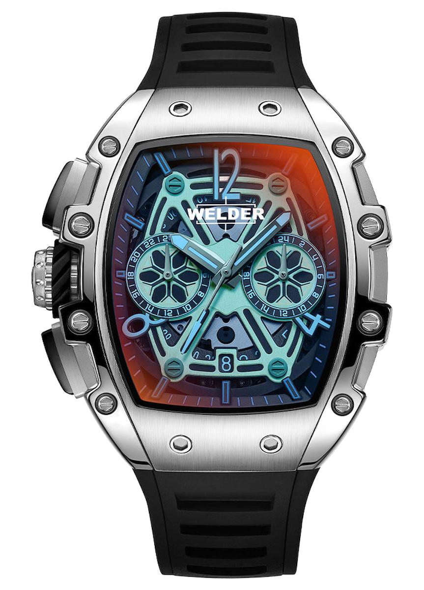 Welder Watch WRM2004-R Pusulalı Takvimli 44 mm Siyah Silikon Kordon Analog Kol Saati