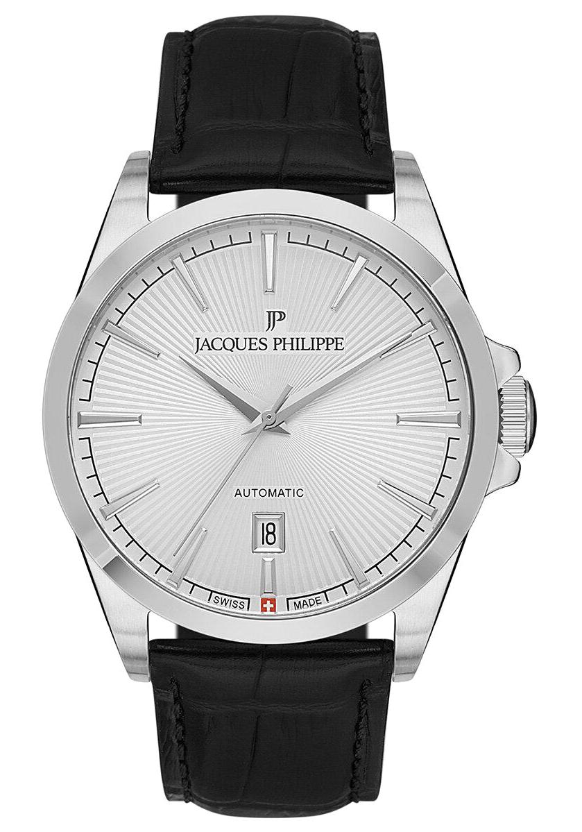 Jacques Philippe JPAGS551121 Takvimli 41 mm Siyah Deri Kordon Analog Erkek Kol Saati