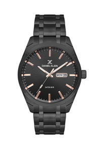 Daniel Klein DKF.2301.06 Takvimli 43 mm Siyah Çelik Kordon Analog Erkek Kol Saati