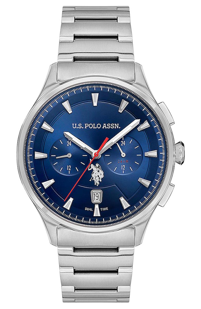 U.S. Polo Assn USPA1080-05 Takvimli 44 mm Çelik Kordon Analog Erkek Kol Saati