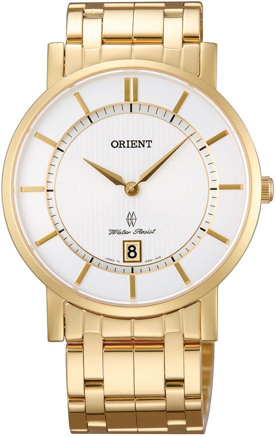 Orient FGW01001W0 Takvimli 38 mm Altın Çelik Kordon Analog Kol Saati