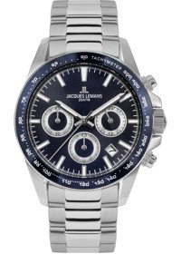 Jacques Lemans LİVERPOOL 1-1877G Pusulalı Takvimli 41 mm Çelik Kordon Analog Erkek Kol Saati