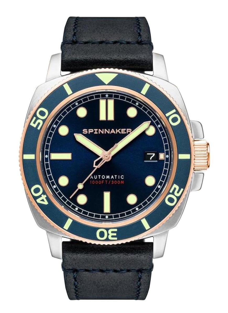Spinnaker SP-5088-05 Takvimli 44 mm Lacivert Silikon Kordon Analog Erkek Kol Saati