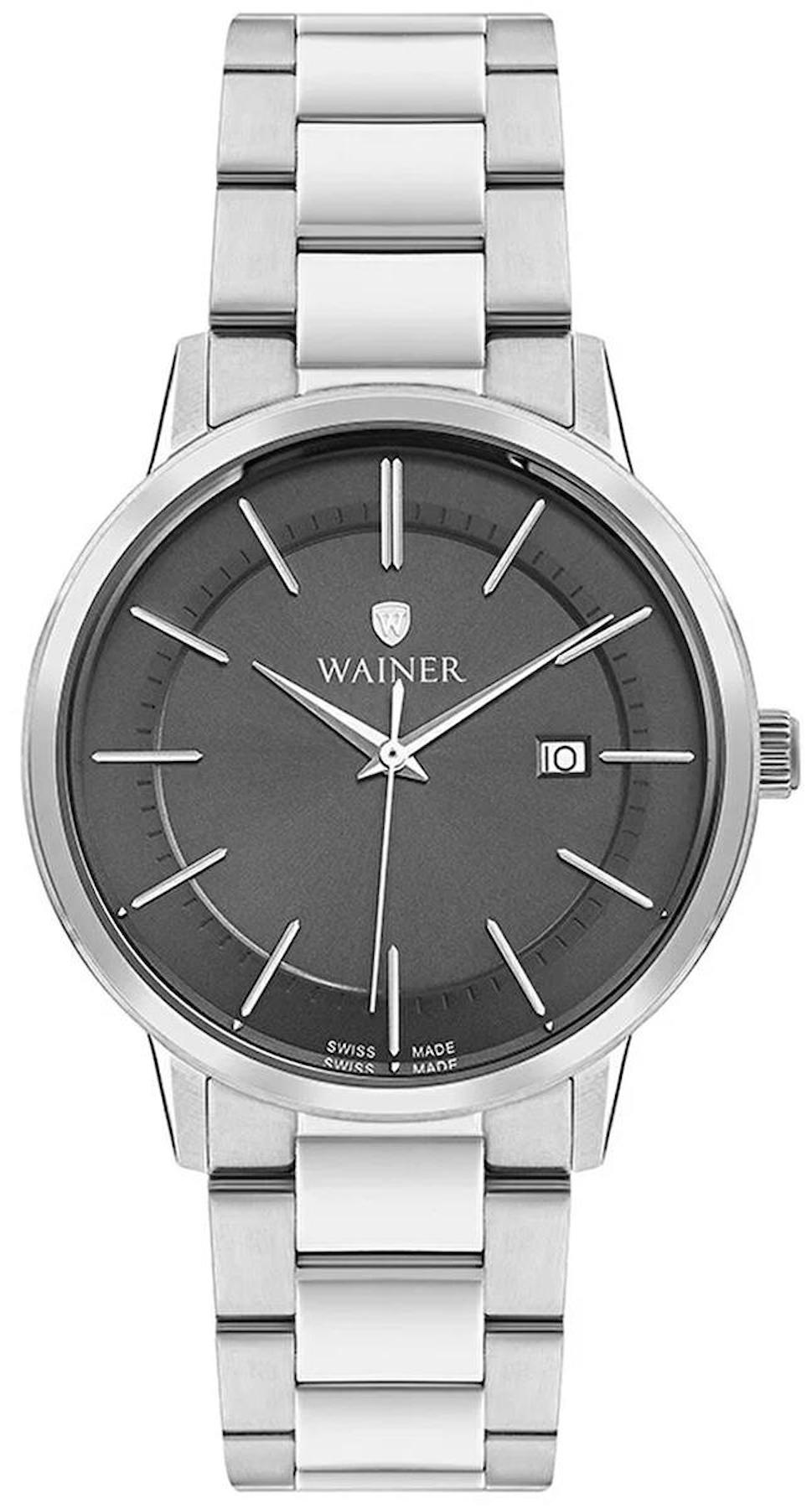Wainer WA.11180-A Takvimli 40 mm Yeşil Çelik Kordon Analog Erkek Kol Saati