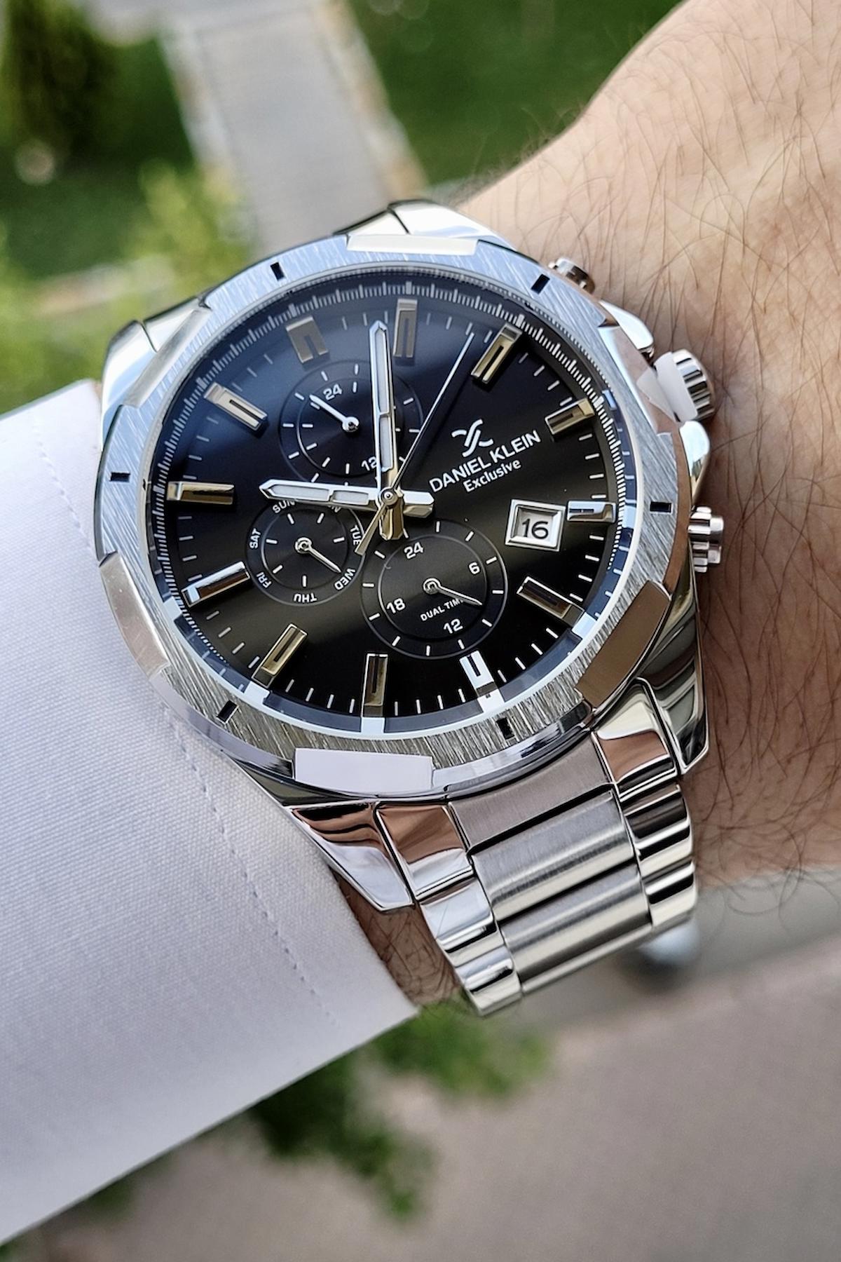 Daniel Klein DKISTE194 Takvimli 42 mm Çelik Kordon Analog Erkek Kol Saati