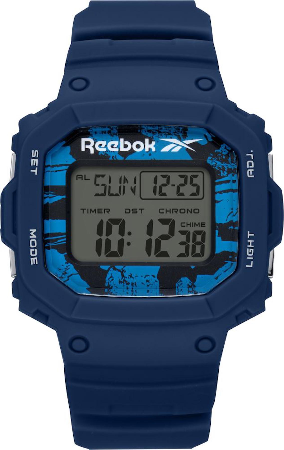 Reebok RV-POD-G9-PNPN-WK Takvimli 48 mm Lacivert Plastik Kordon Analog Erkek Kol Saati