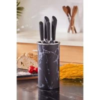 Karaca Black Marble 6 Parça Bıçak Seti