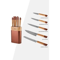 Karaca Maple Rosegold 6 Parça Bıçak Seti