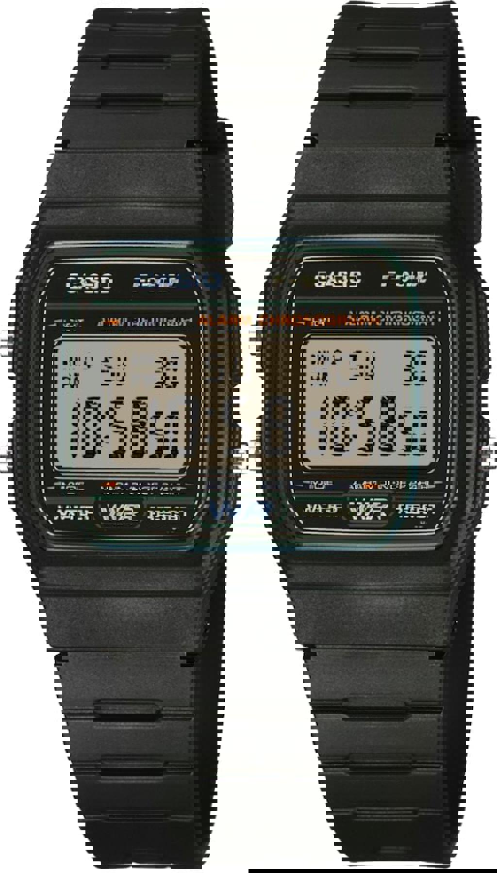 Casio F-91W-3DG Takvimli 35.2 mm Siyah Silikon Kordon Dijital Kol Saati