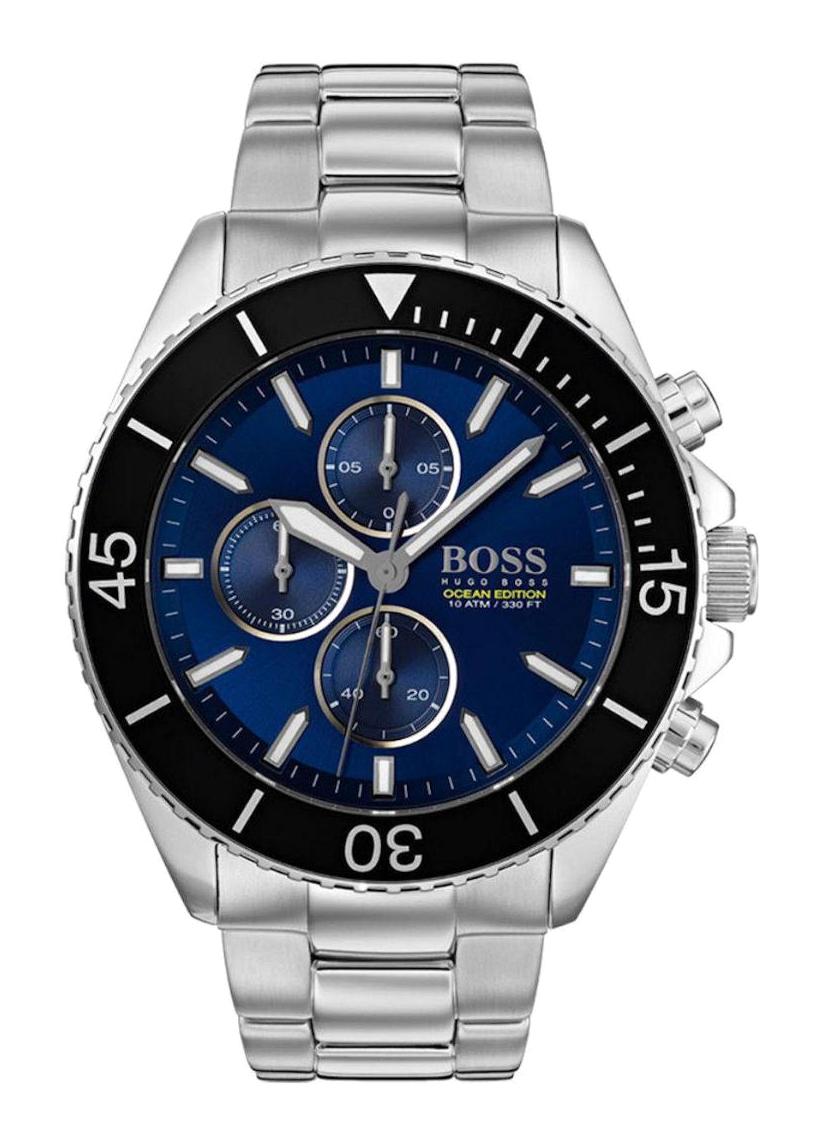 Hugo Boss HB1513704 Pusulalı Takvimli Metal Kordon Analog Erkek Kol Saati
