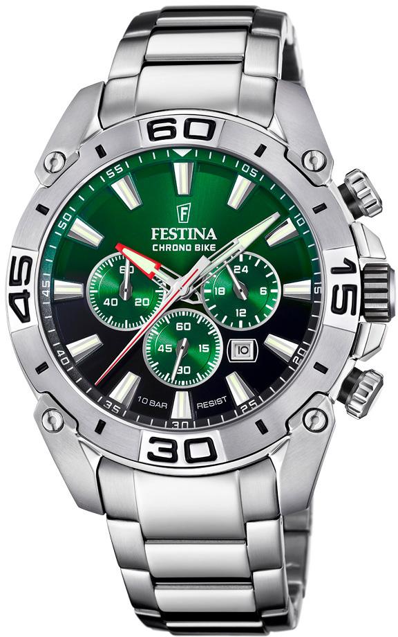 Festina F20543-3 Takvimli 45 mm Çelik Kordon Analog Kol Saati