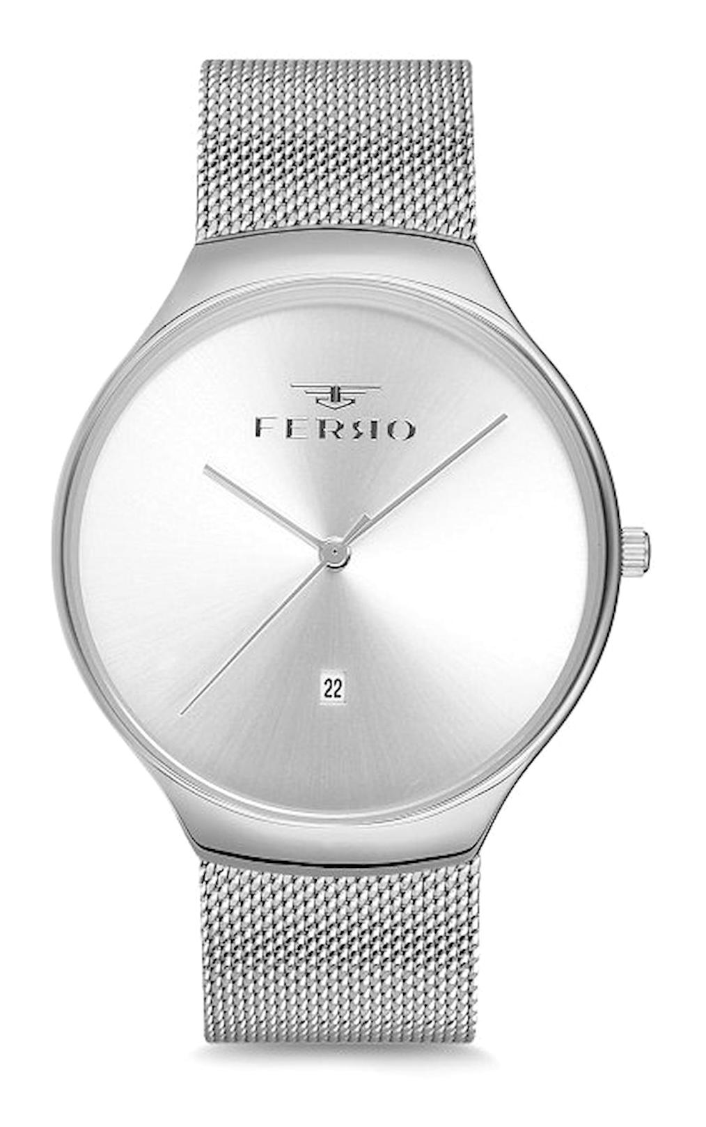 Ferro F1989C-941-A Takvimli 40 mm Metal Kordon Analog Erkek Kol Saati
