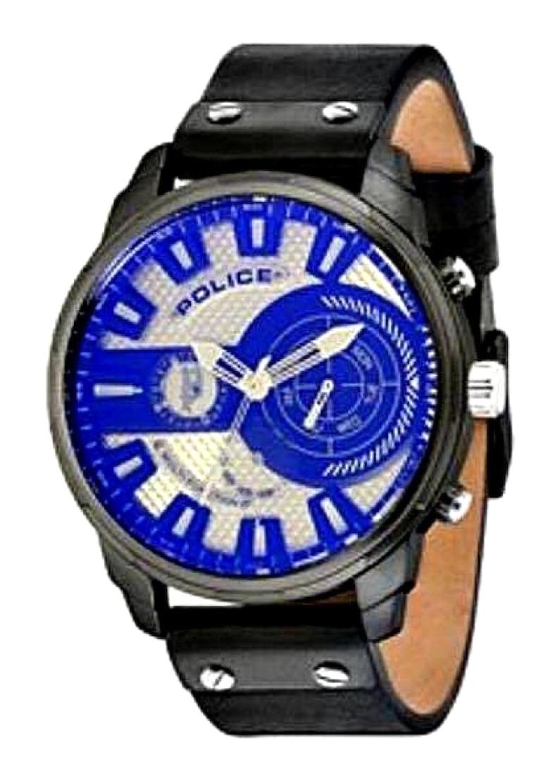 Police PL.15217JBB-04 46 mm Siyah Deri Kordon Analog Erkek Kol Saati