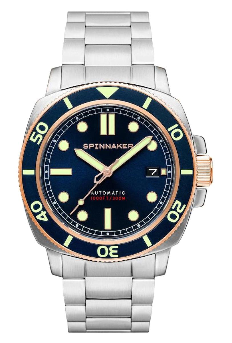 Spinnaker SP-5088-55 Takvimli 42 mm Gri Silikon Kordon Analog Erkek Kol Saati