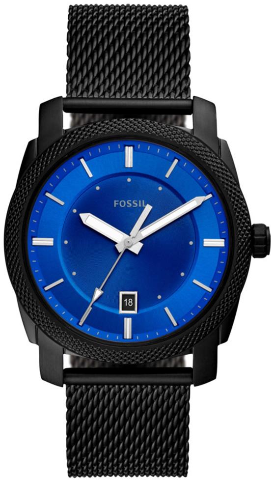 Fossil FS5694 Takvimli 44 mm Siyah Çelik Kordon Analog Kol Saati