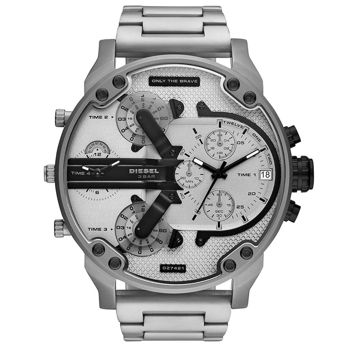 Diesel DZ7421 Takvimli 42 mm Çelik Kordon Analog Erkek Kol Saati