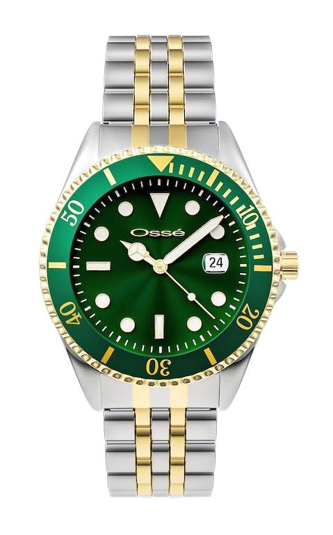 Osse OSW10149 Takvimli 40 mm Altın-Çelik Kordon Analog Erkek Kol Saati