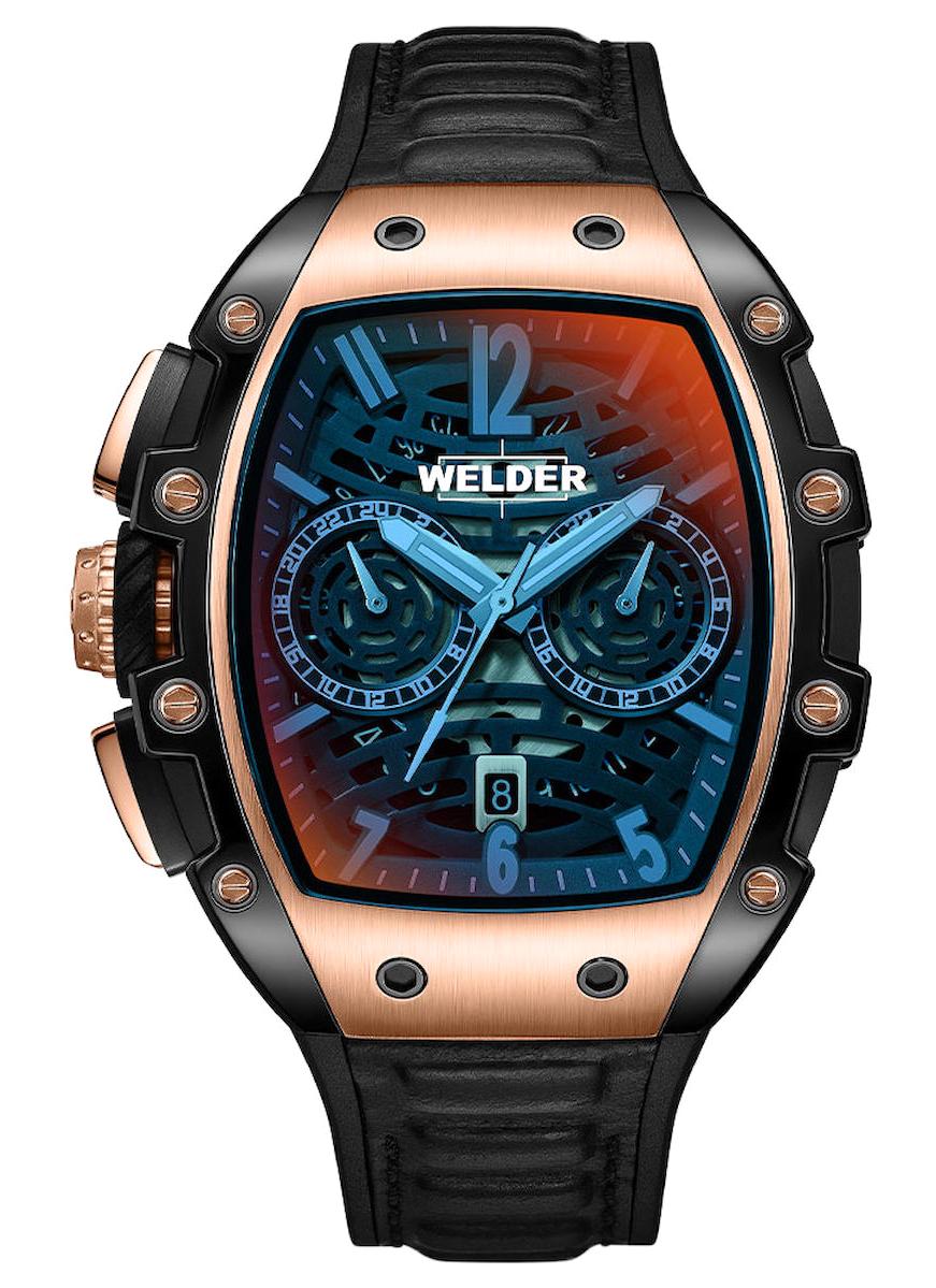 Welder Watch WRM2005-R Pusulalı Takvimli 45 mm Siyah Silikon Kordon Analog Kol Saati